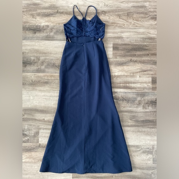 NWT Lovers + Friends Navy Helena Gown - Size 2 - Picture 4 of 8